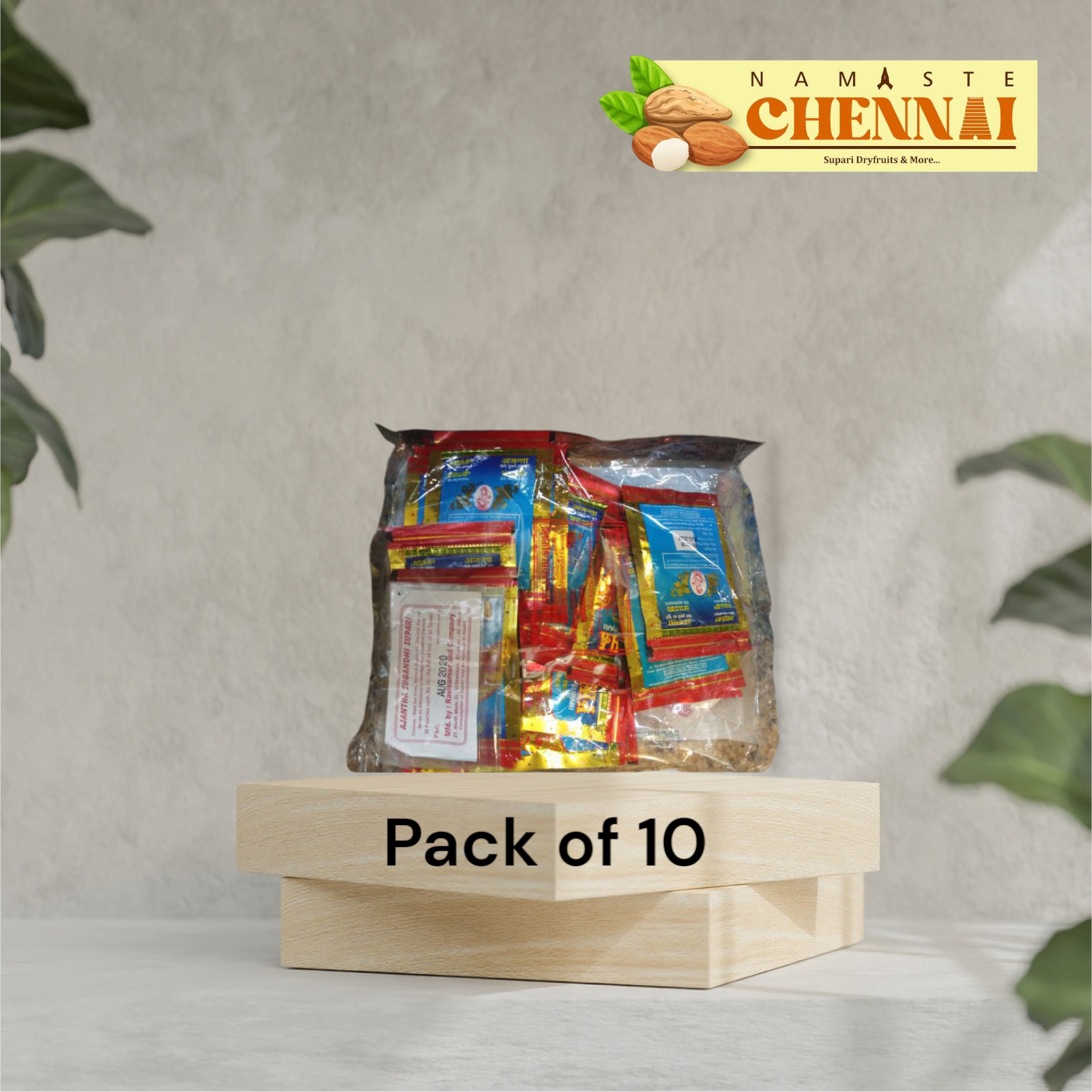 Ajantha Sugandhi Supari - Rs 10 Pack (Pack of 10)