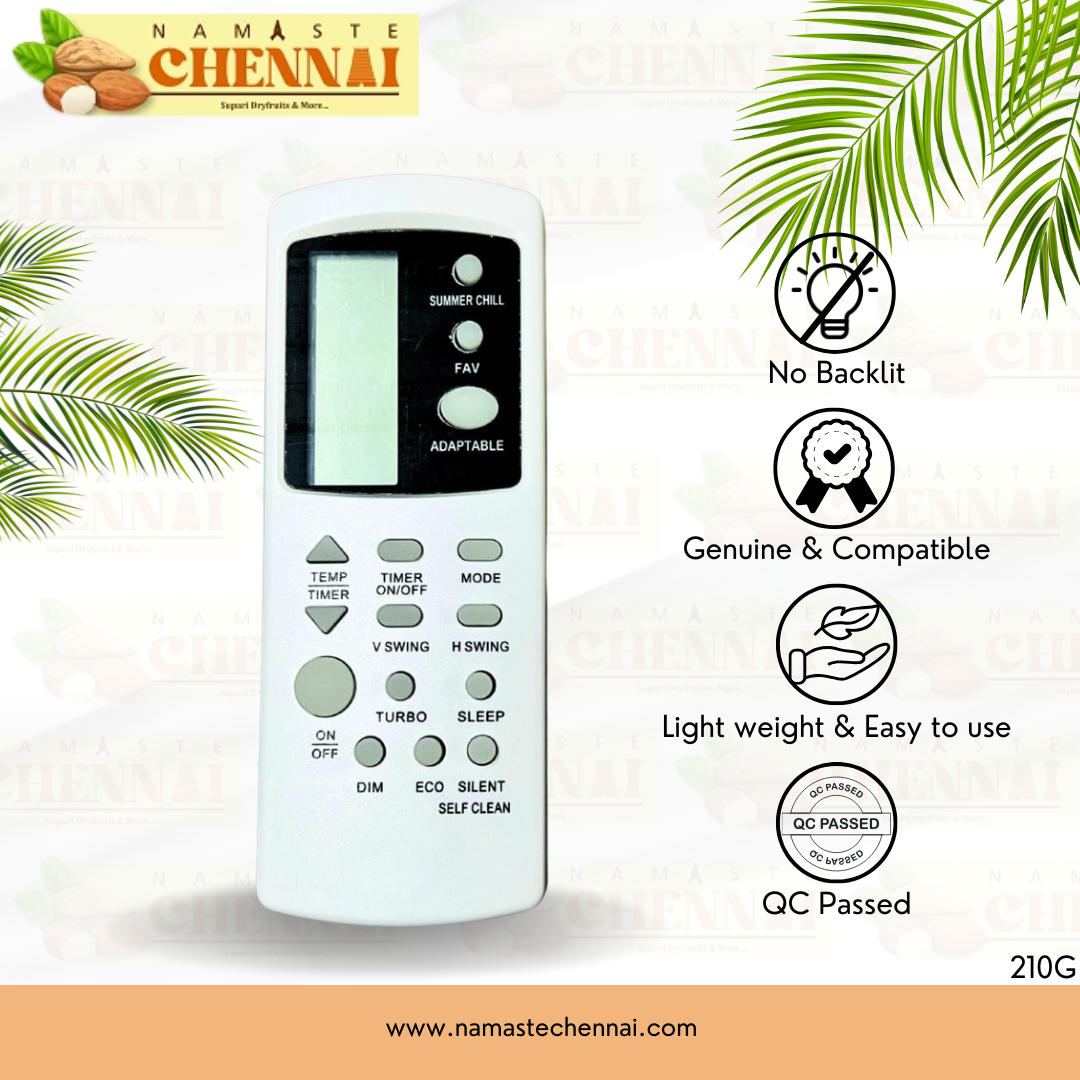NC Compatible Remote for Godrej AC | Model 210G | No Backlit | Match exactly with old remote for Better Performance