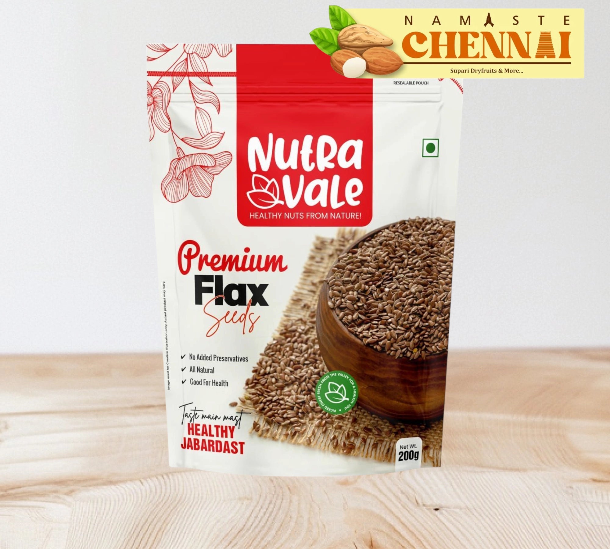 Nutra Vale - Premium Flax Seed - 200g