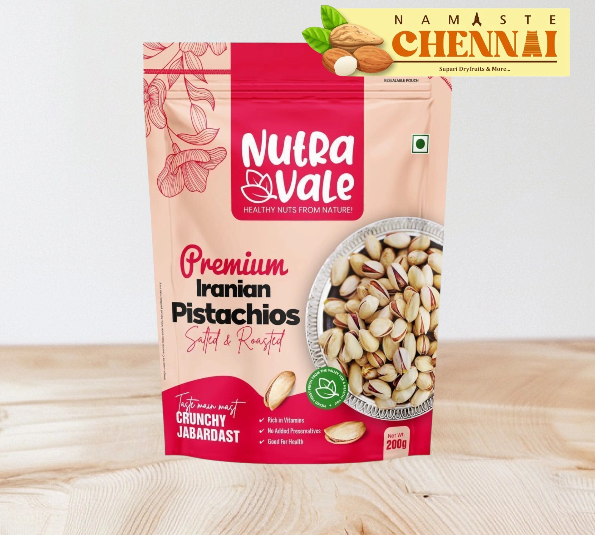 Nutra Vale - Premium Iranian Roasted Pista - 200g