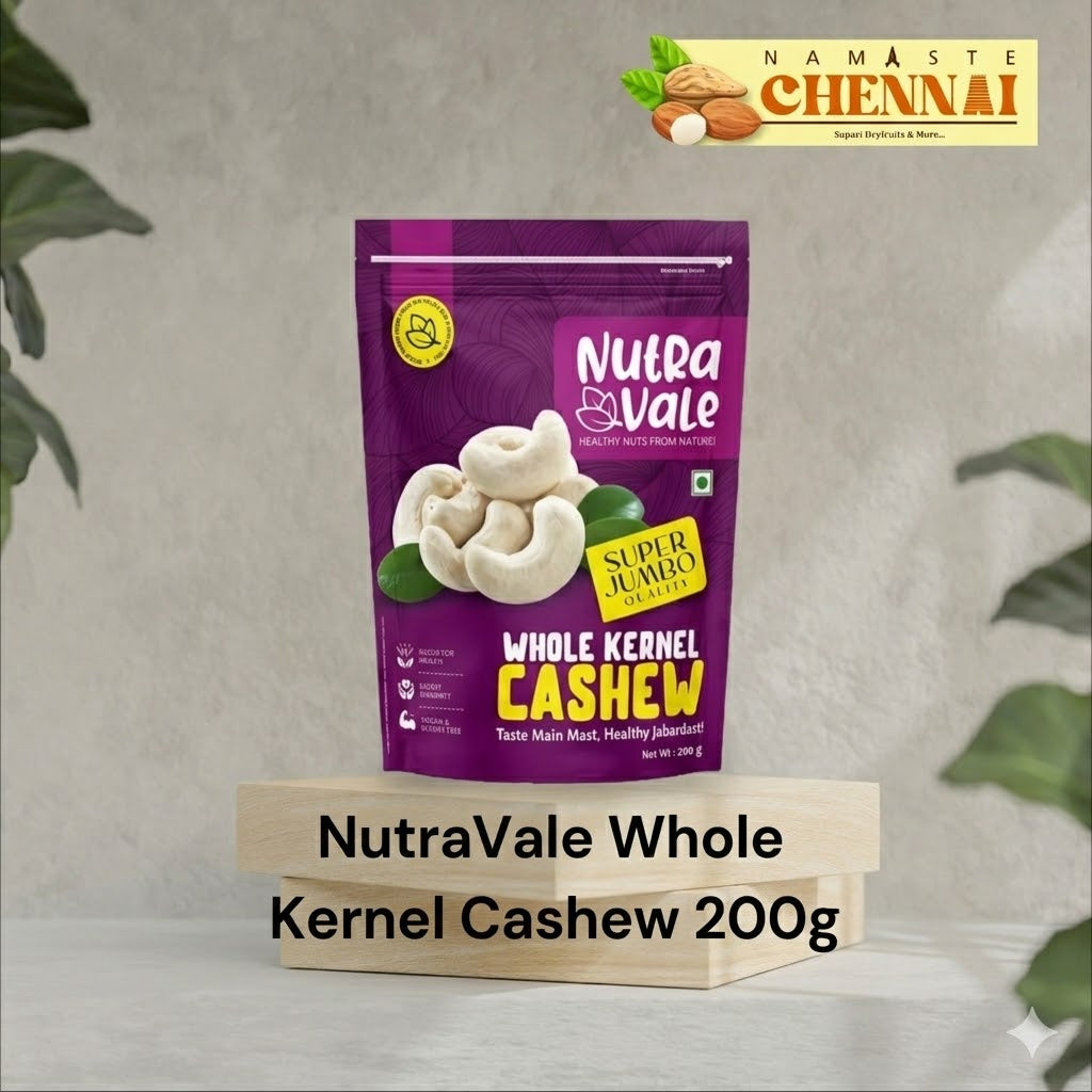 Nutra Vale - Premium Super Jumbo Cashew Nuts - 200g