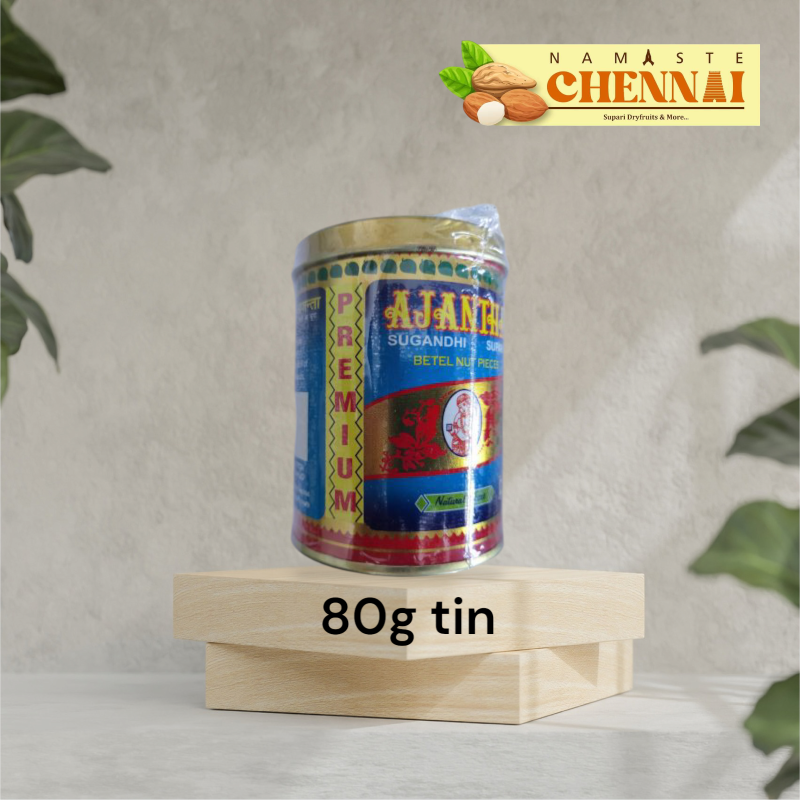 Ajantha Sugandhi Supari - Premium - 80g Tin