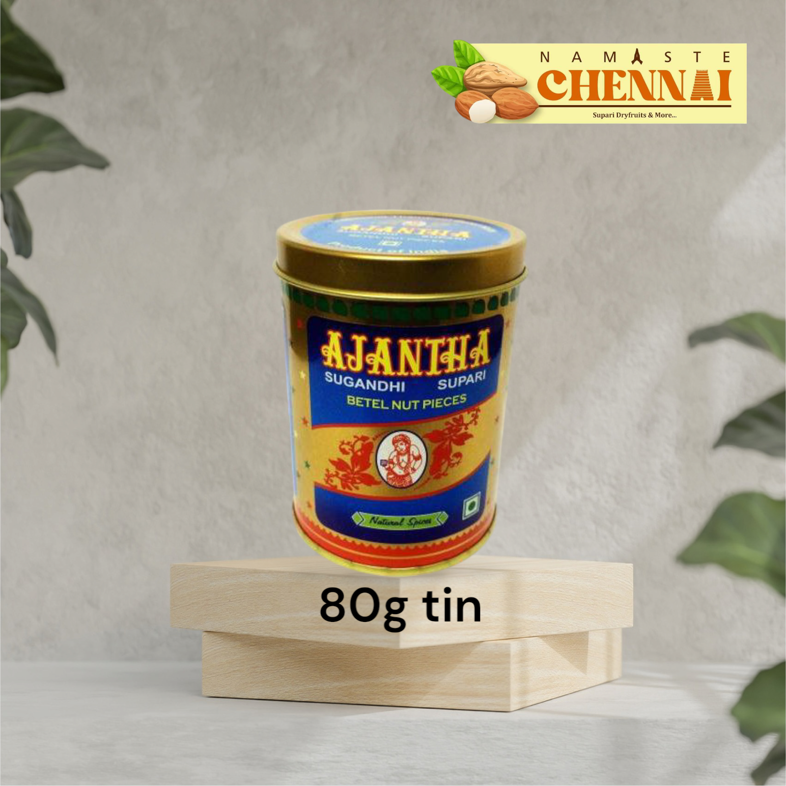 Ajantha Sugandhi Supari - 80g Tin