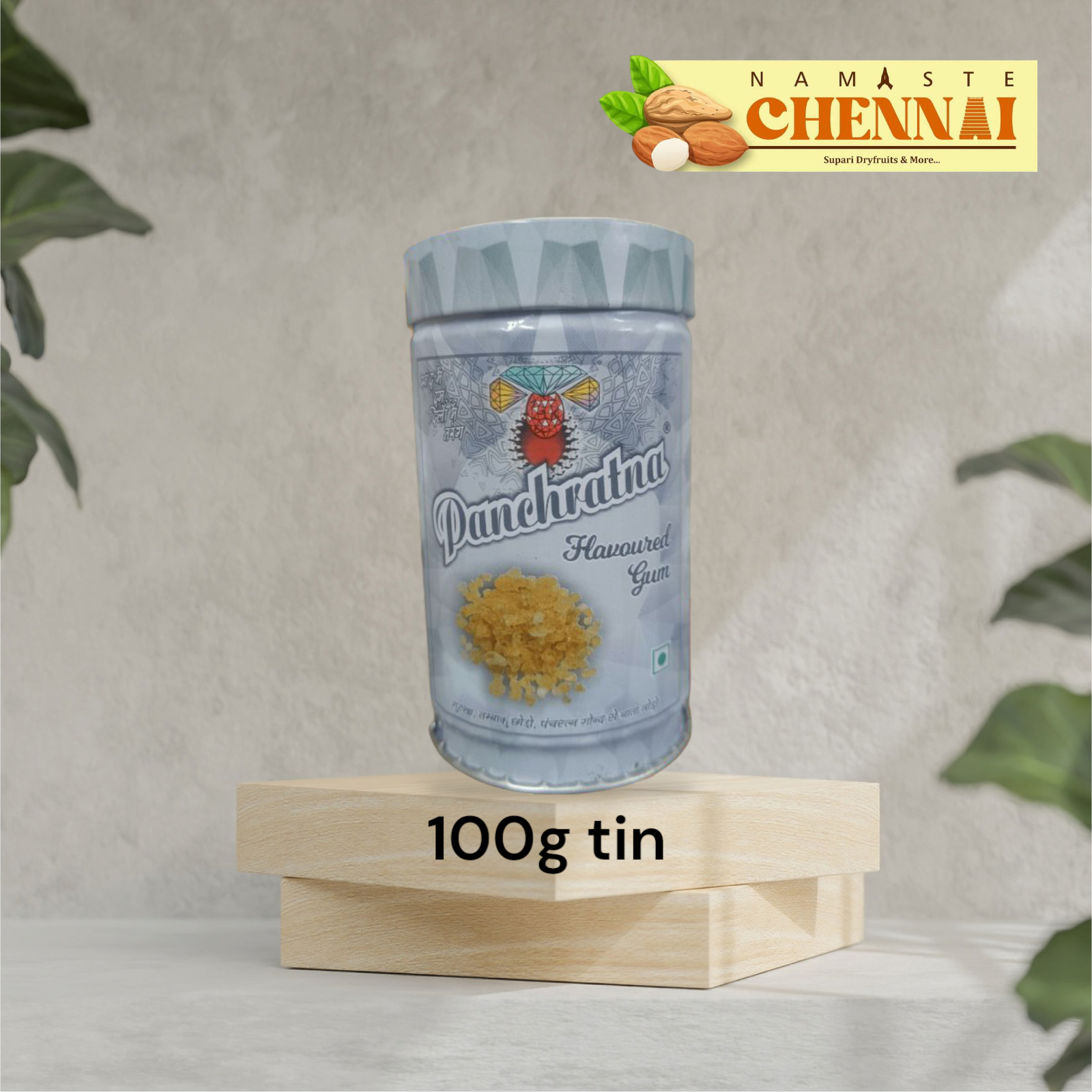 Panchratna Flavoured Gum - Tin 100 Gms